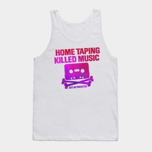 home taping killed music (purplish) Tank Top